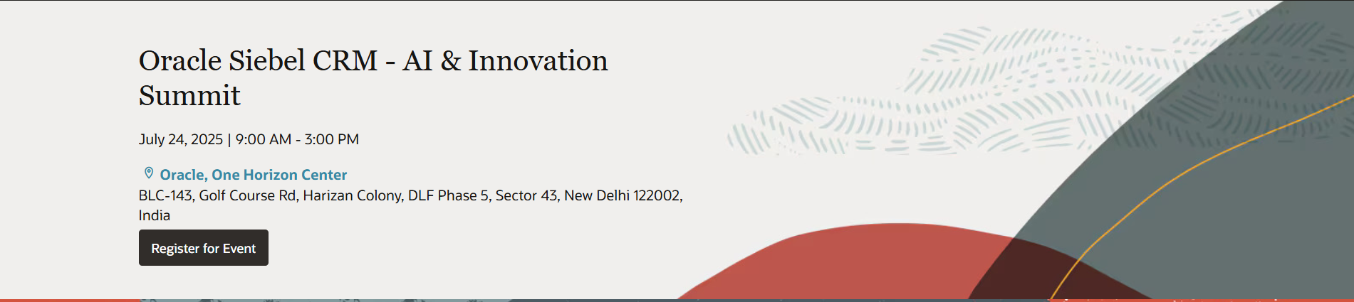 Oracle Siebel CRM – AI & Innovations Summit